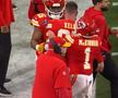 Travis Kelce, furios » Aproape că l-a pus la pământ la Andy Reid