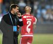 Zeljko Kopic, banderolă specială cu sigla lui Dinamo la meciul cu Farul