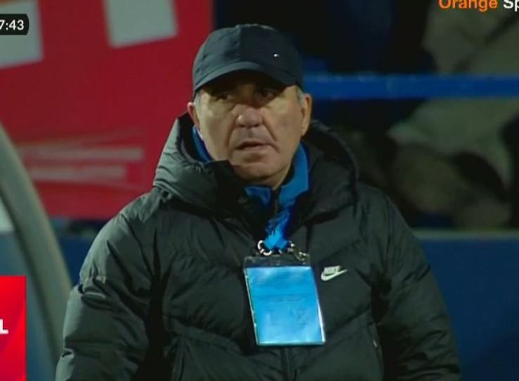 Reacția lui Gică Hagi după golul 2 al lui Dinamo cu Farul