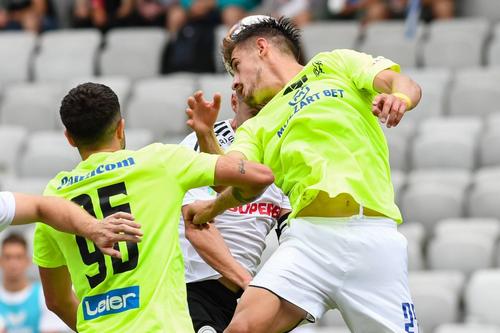 Alexandru Chipciu și Rares Ispas în acțiune, în FC Universitatea U Cluj vs Poli Iasi, foto: Imago