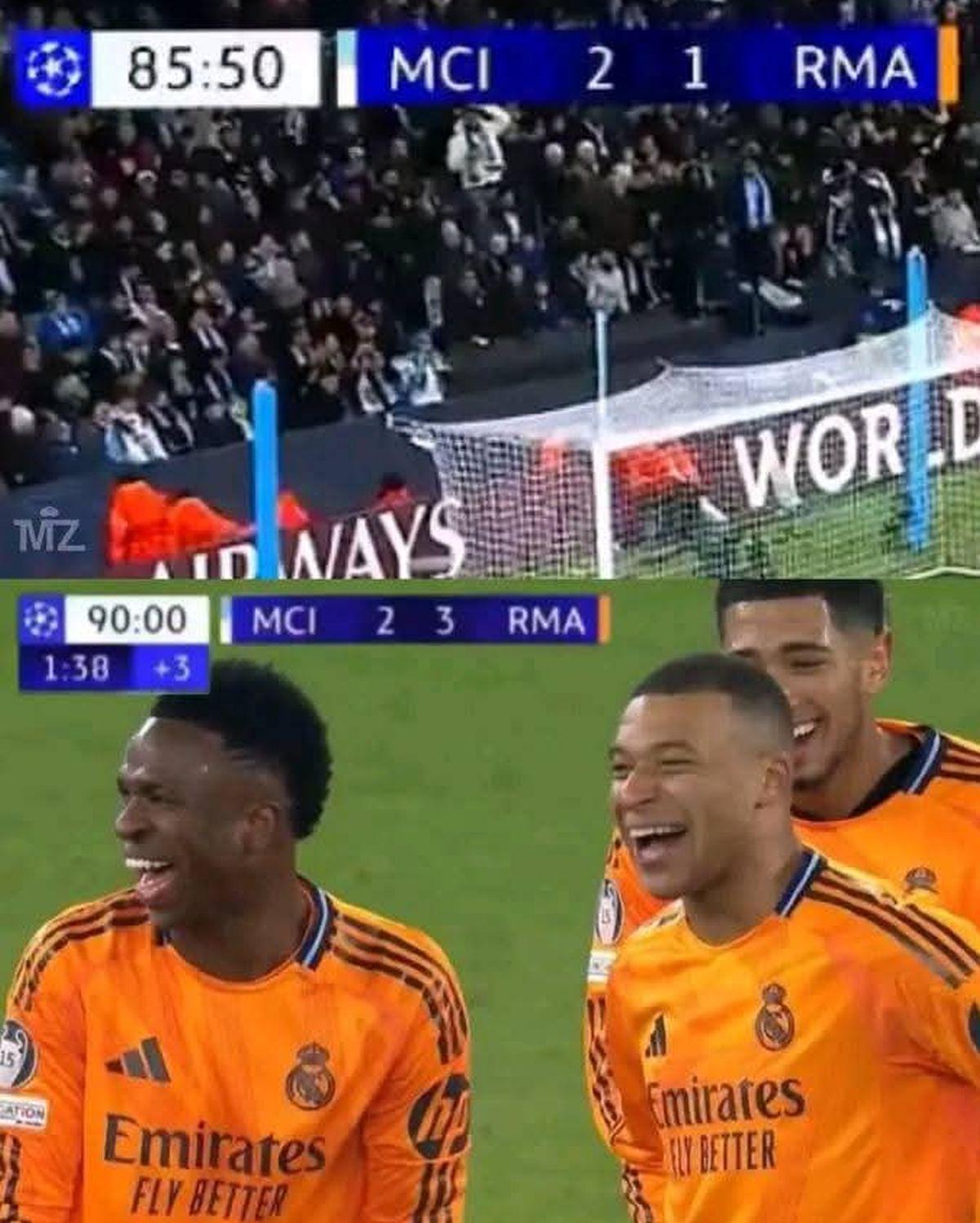 Manchester City - Real Madrid 2-3. „Avalanșă” de glume după o nouă revenire de răsunet în fața lui Guardiola: meme-urile care au invadat internetul