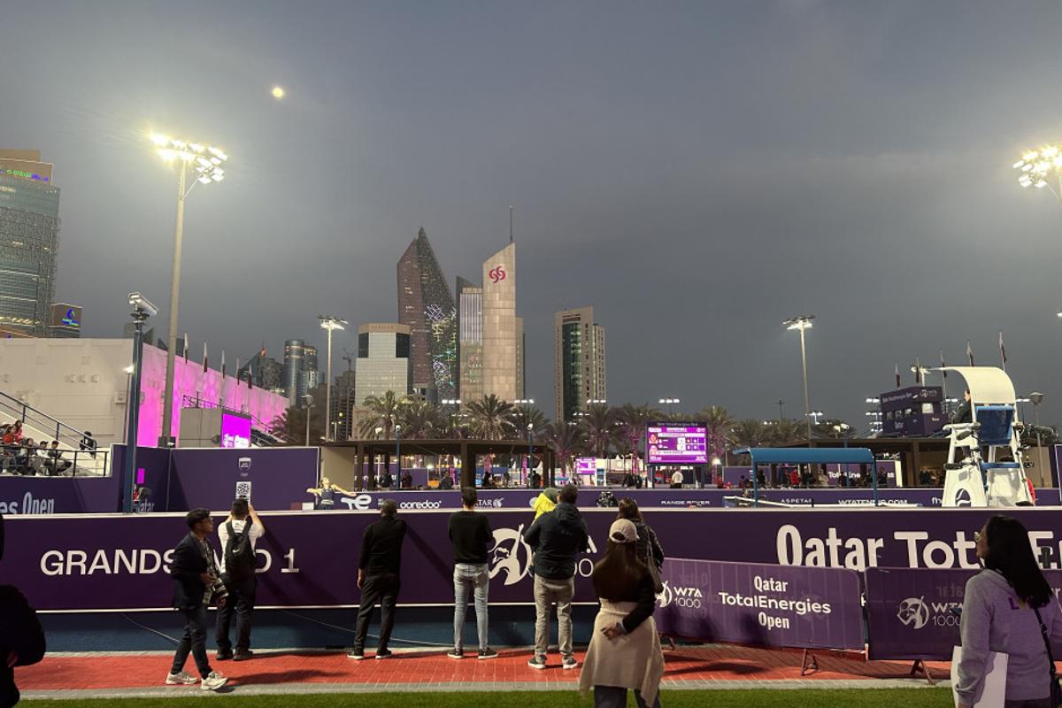Complexul sportiv unde se desfășoară turneul de la Doha