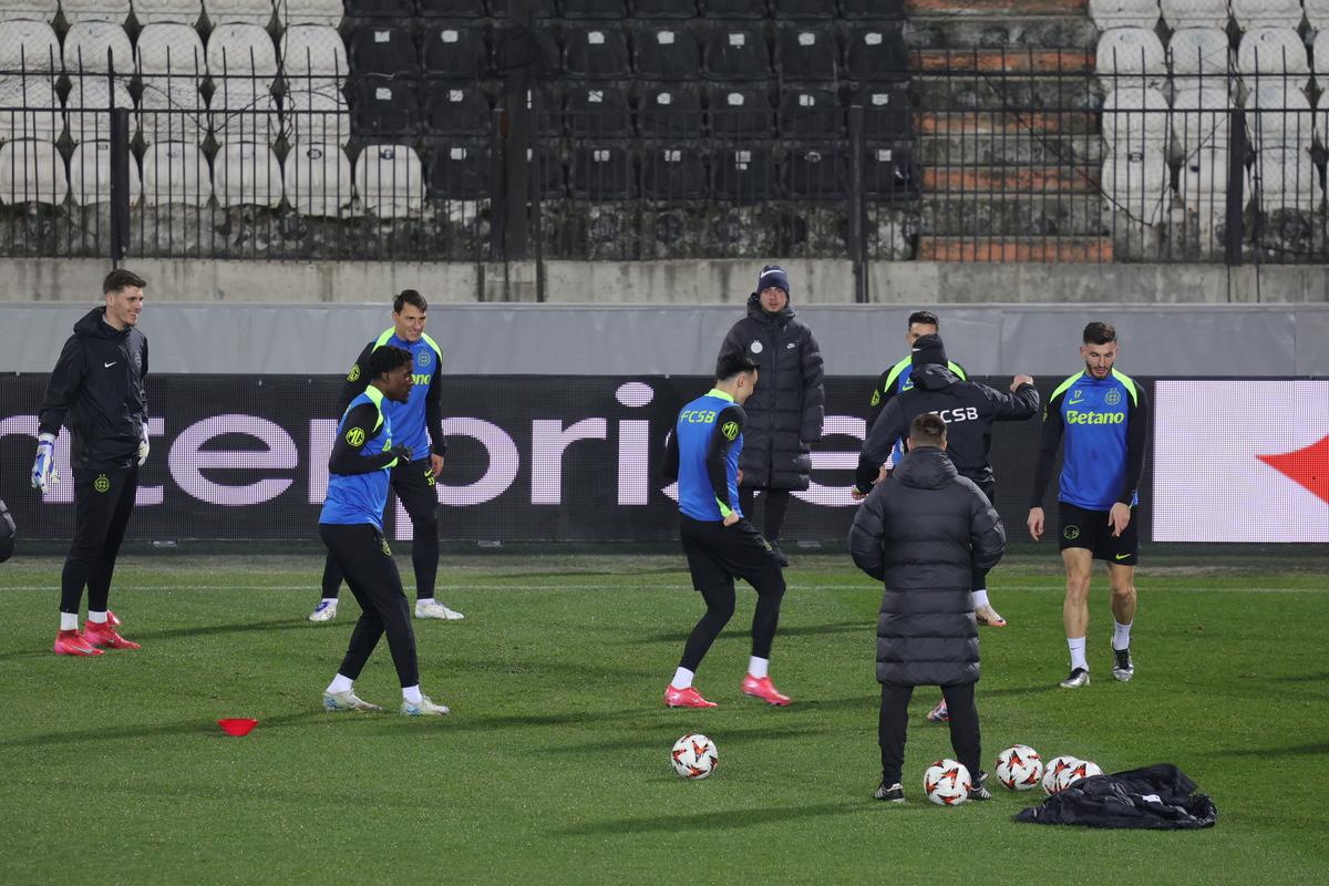 Antrenament oficial FCSB la Salonic 12.02.2025