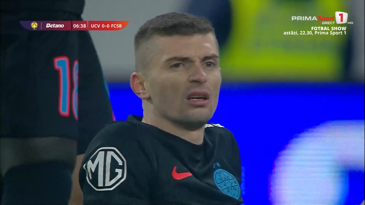 Florin Tănase, accidentat în Craiova - FCSB