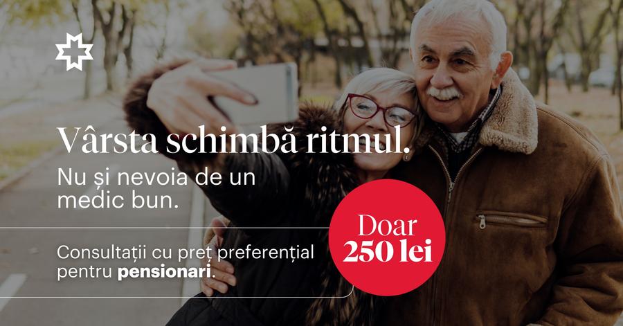 Sănătatea nu stă pe bancă: consultații medicale la preț accesibil pentru pensionari, în policlinicile Regina Maria