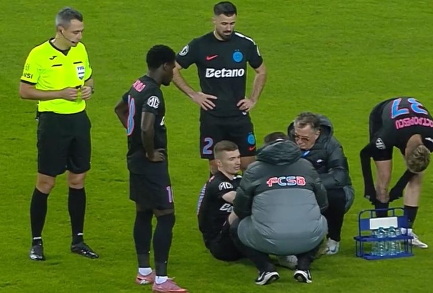 Florin Tănase s-a accidentat în minutul 7 în Craiova - FCSB