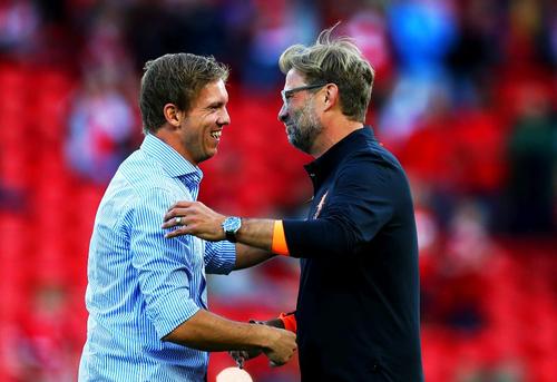 Julian Nagelsmann, stânga, și Jurgen Klopp, foto: Imago
