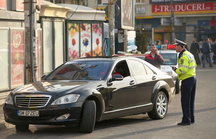 Imagini surprinse în traficul din București / Sursă foto: Guliver/Getty Images