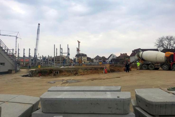 Stadionul din Sibiu ar trebui să fie gata în primăvara lui 2022. FOTO: Remus Dinu (GSP)