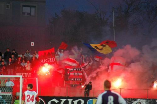 FOTO Mesaj provocator al ultrașilor de la Arad, înainte de meciul UTA-ei cu FCSB și de CSA Steaua - FCSB 2