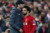 Klopp și Salah s-au contrat în timpul meciului » Egipteanul a răspuns nervos!