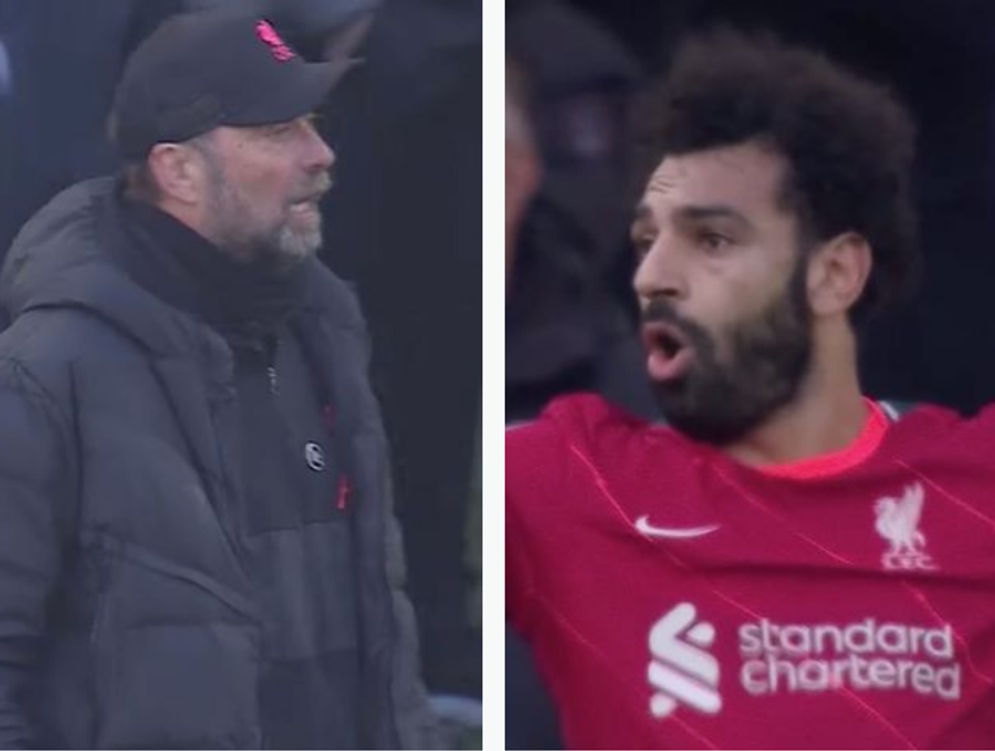 Klopp și Salah, moment tensionat în Brighton - Liverpool / colaj Mirror Klopp și Salah s-au contrat în timpul meciului » Egipteanul a răspuns nervos!