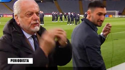Aurelio De Laurentiis se ceartă cu jurnaliștii / Foto: captură