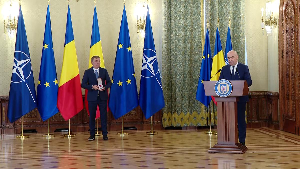 Elena Hagi la ceremonia de la Palatul Cotroceni