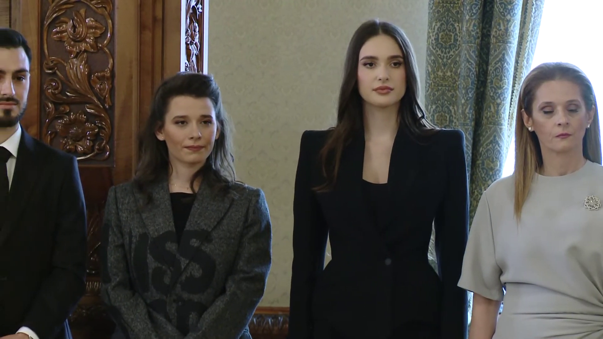 Elena Hagi la ceremonia de la Palatul Cotroceni