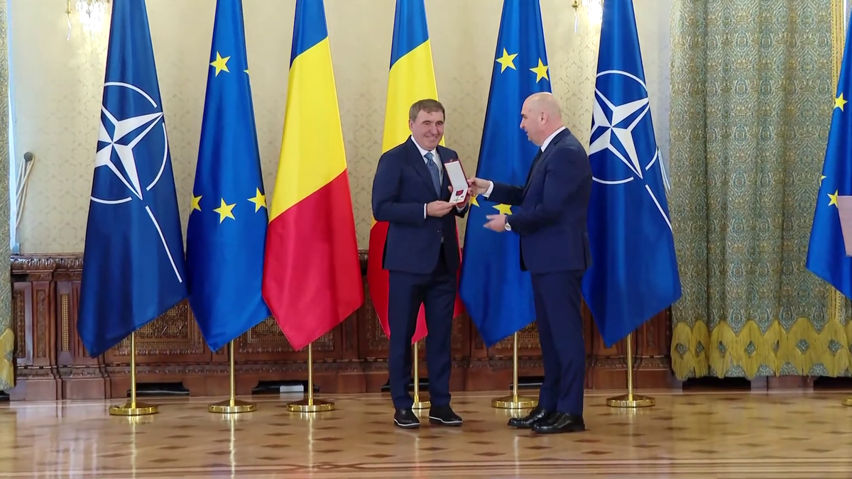 Elena Hagi la ceremonia de la Palatul Cotroceni