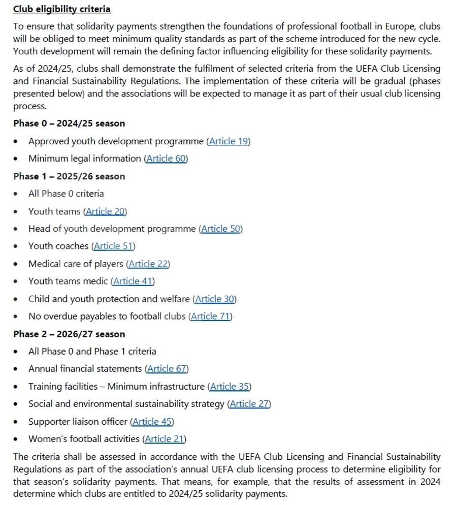 Criteriile UEFA pentru distribuirea fondurilor de solidaritate 2024-2025: doar repere din manualul licențiere UEFA, nimic despre potențiale abateri, gen topuri Academii sau reguli naționale tip „5+6” „Să-i impună și lui Lucescu la națională regulile «5+6» și U21!” » Liga 1 a luat foc pentru că FRF jonglează dubios cu fondurile UEFA: cum îi închide Burleanu gura lui Becali