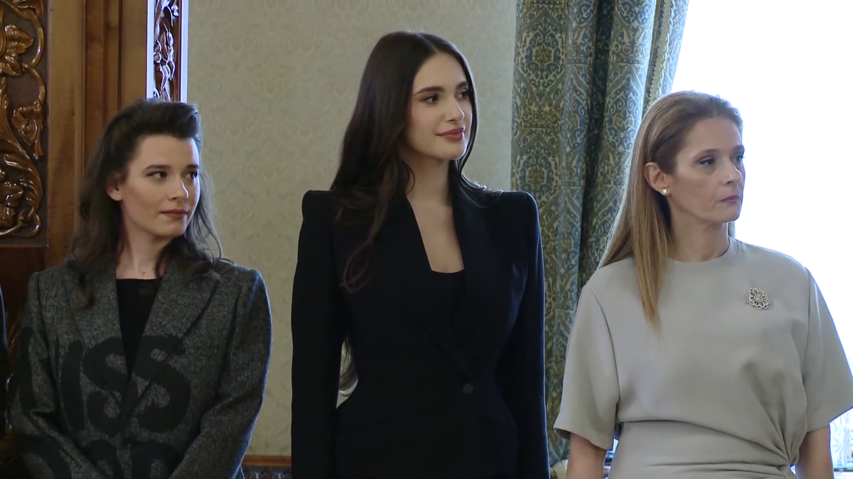 Elena Hagi la ceremonia de la Palatul Cotroceni