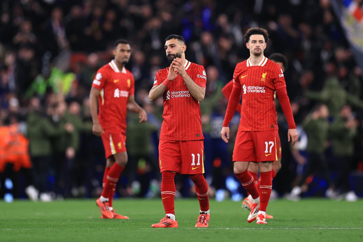 La pământ! Cum a fost surprins Mohamed Salah, la câteva minute după ce Liverpool a fost eliminată de PSG