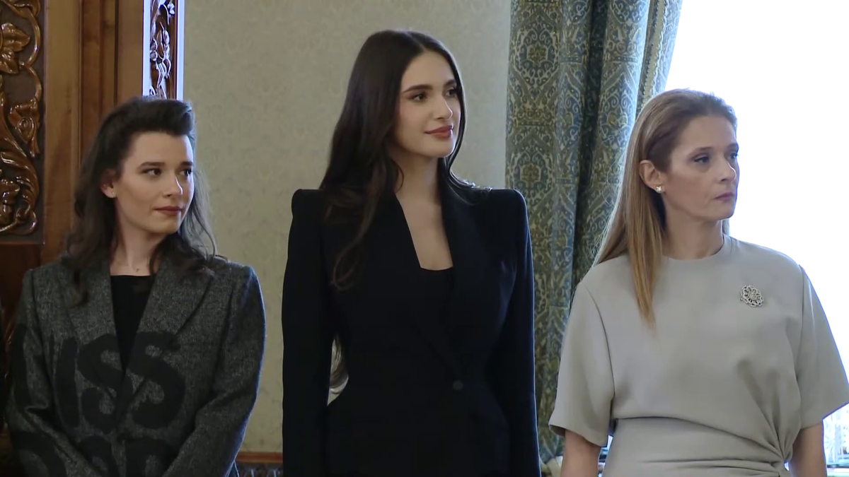 Elena Hagi la ceremonia de la Palatul Cotroceni