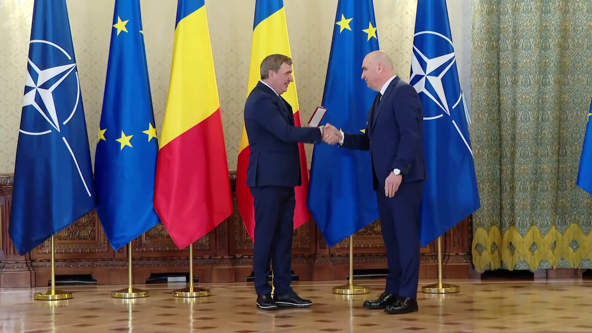 Elena Hagi la ceremonia de la Palatul Cotroceni