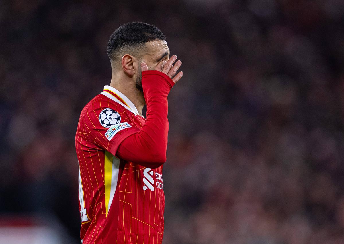 La pământ! Cum a fost surprins Mohamed Salah, la câteva minute după ce Liverpool a fost eliminată de PSG