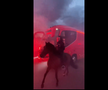 Imagini de la sosirea celor de la Atletico pentru meciul cu Real