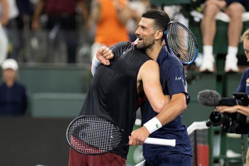 Jack Draper și Novak Djokovic după meciul lor de la Indian Wells 2026 Foto: Imago Images