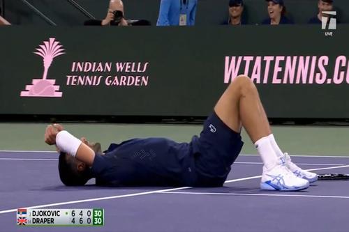 Djokovic, punct nebun la Indian Wells / foto: captură X