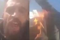 Un fotbalist s-a incendiat chiar în fața secției de poliție » Gest extrem după ce a fost acuzat pe nedrept. Atenție, imagini care vă pot afecta emoțional!