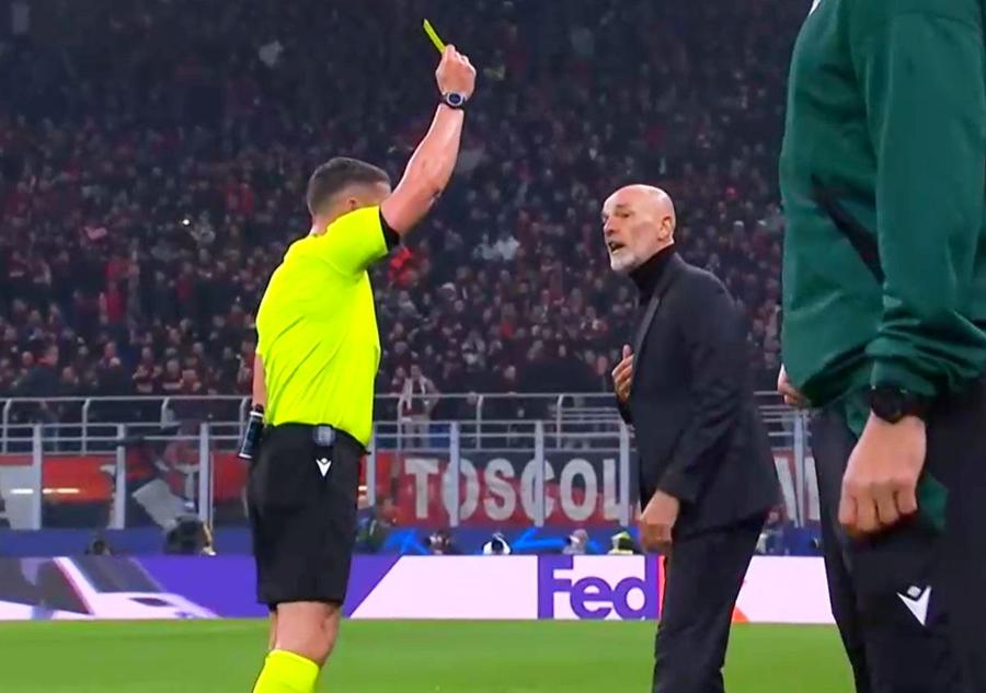 FOTO: Captură TV @Orange Sport 1 3 momente încinse cu Istvan Kovacs în centrul atenției, la AC Milan - Napoli » Feșnic i-a sărit în ajutor + ce au acuzat oaspeții