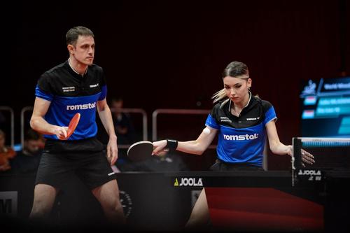 Ovidiu Ionescu și Bernadette Szocs au fost aproape de calificarea la JO de la Paris 2024 Foto: Facebook FR Tenis de masă