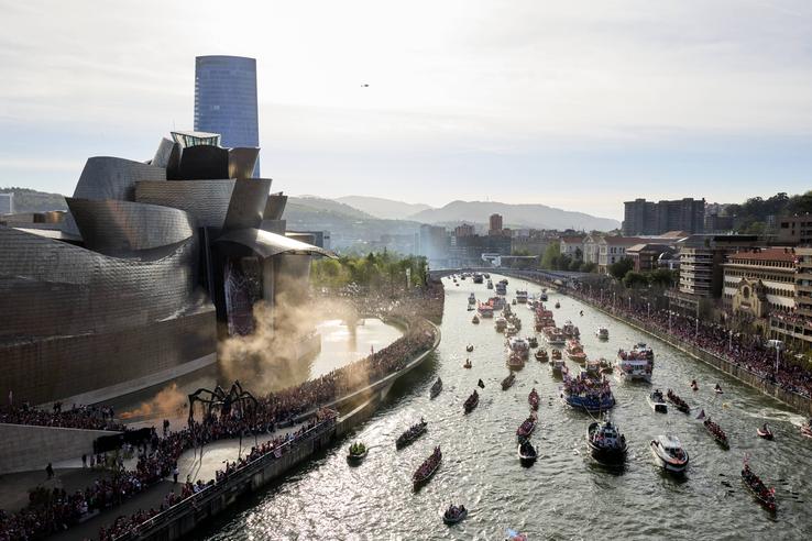 Athletic Bilbao a sărbătorit câștigarea Cupei Spaniei pe apă/ foto Imago Images