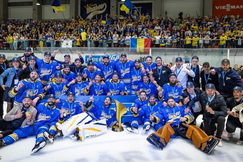 Corona Brașov, câștigătoare a Erste Liga 2024 Foto: Maxim's Sport / Daniel Maximilian Milata