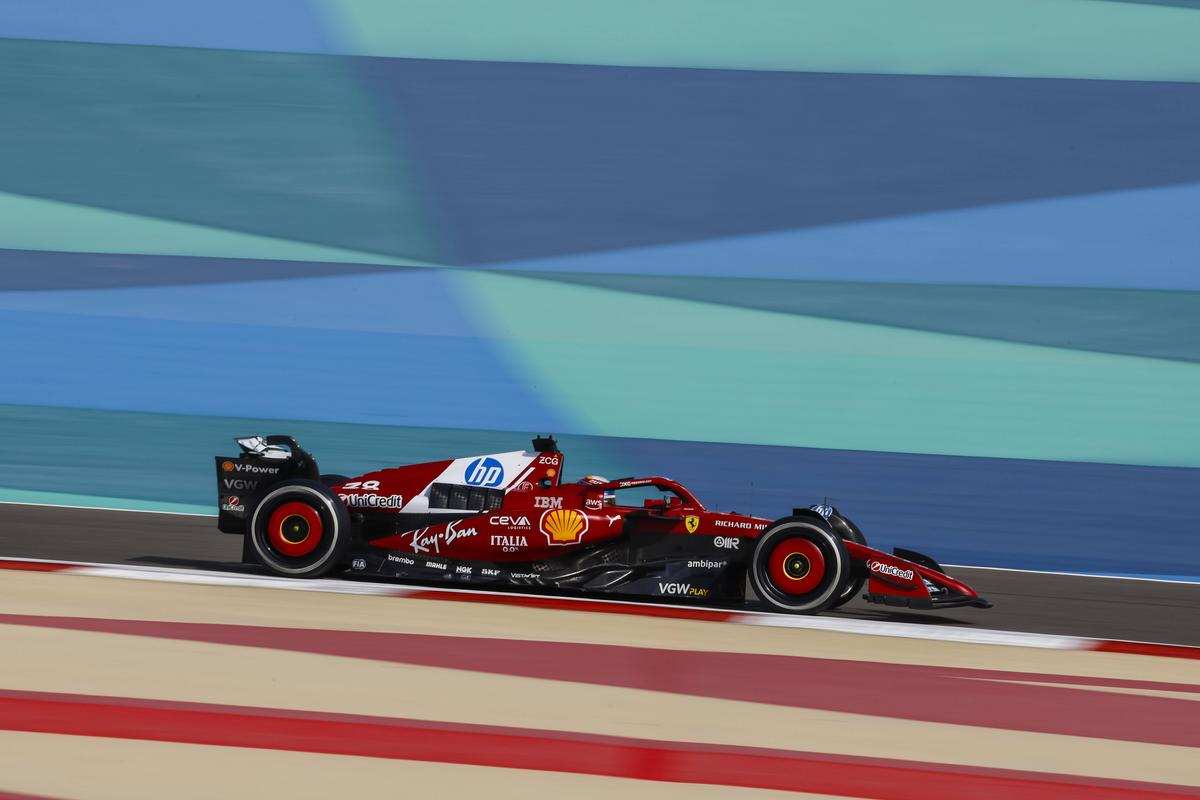 Ferrari, în timpul antrenamentelor libere din Bahrain