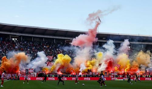 Imagini tari de la Belgrad, după succesul celor de la Steaua Roșie Belgrad