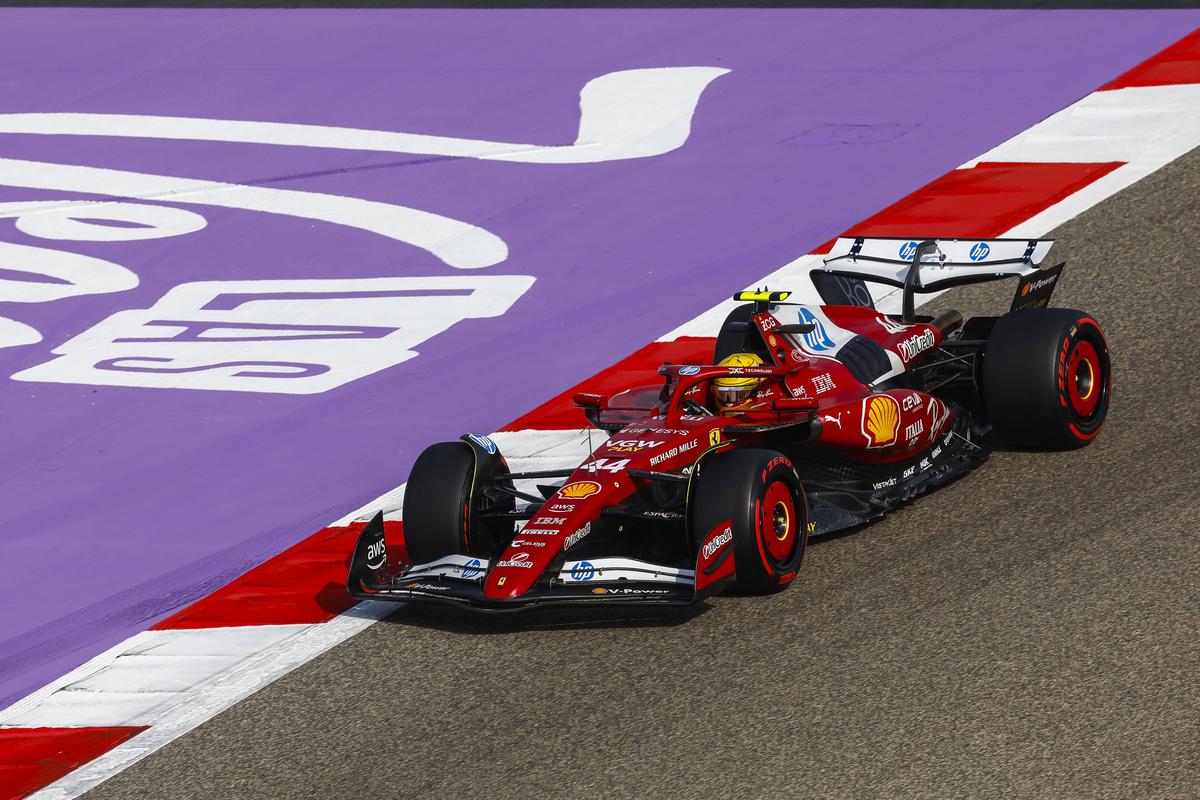 Ferrari, în timpul antrenamentelor libere din Bahrain