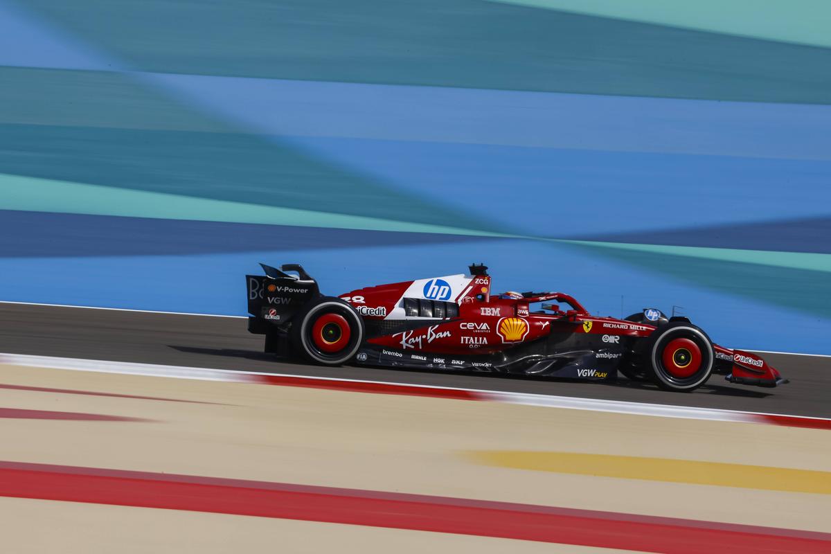 Ferrari, în timpul antrenamentelor libere din Bahrain