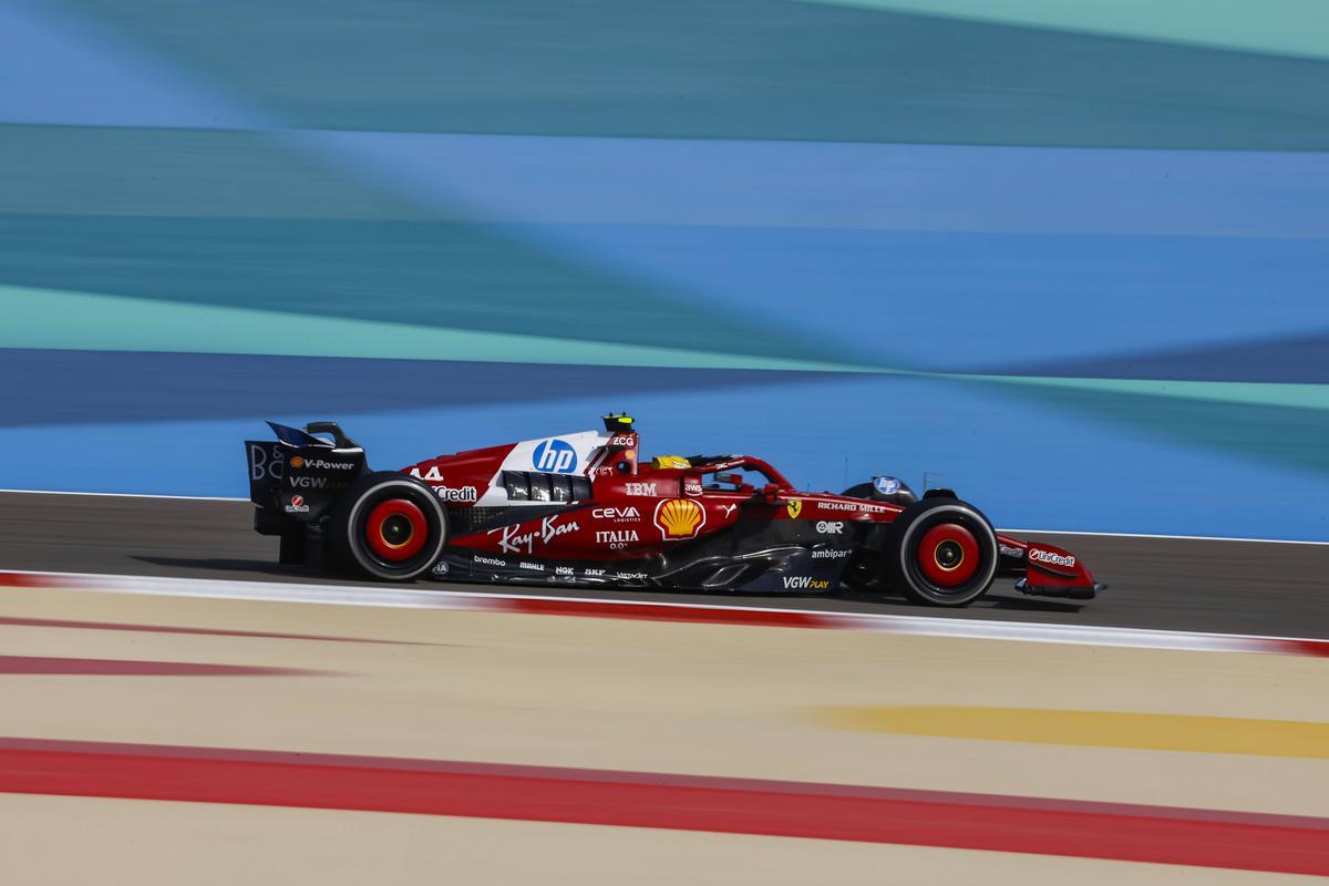 Ferrari, în timpul antrenamentelor libere din Bahrain