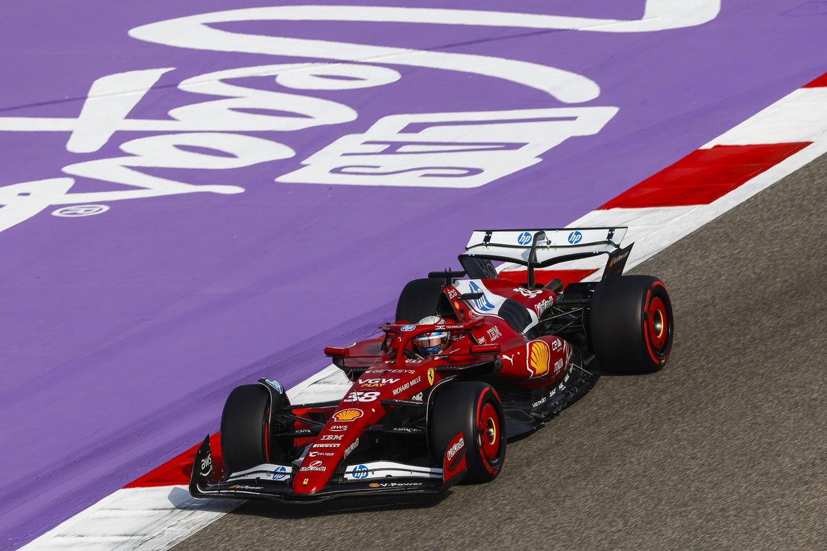 Ferrari, în timpul antrenamentelor libere din Bahrain