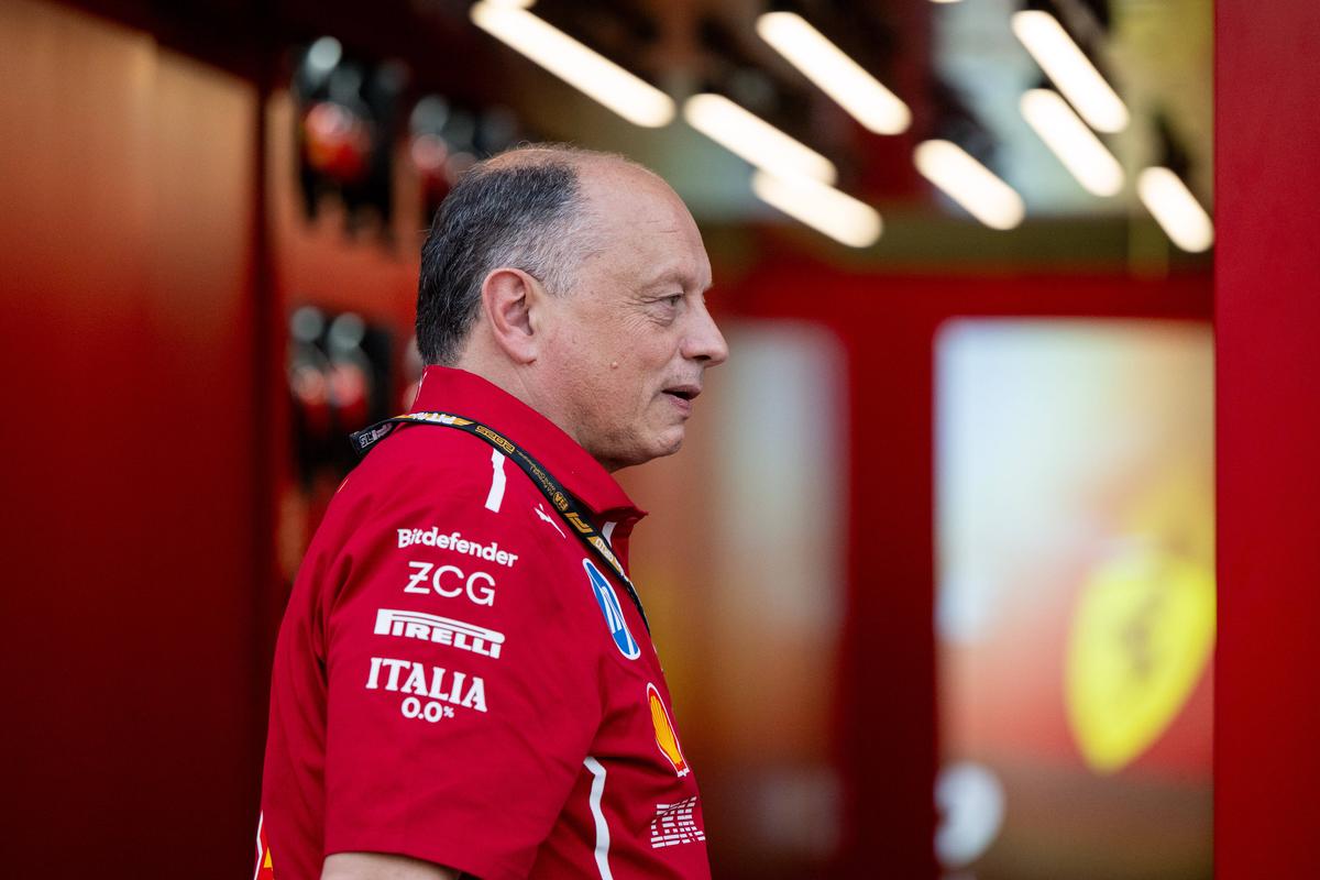 Ferrari, în timpul antrenamentelor libere din Bahrain