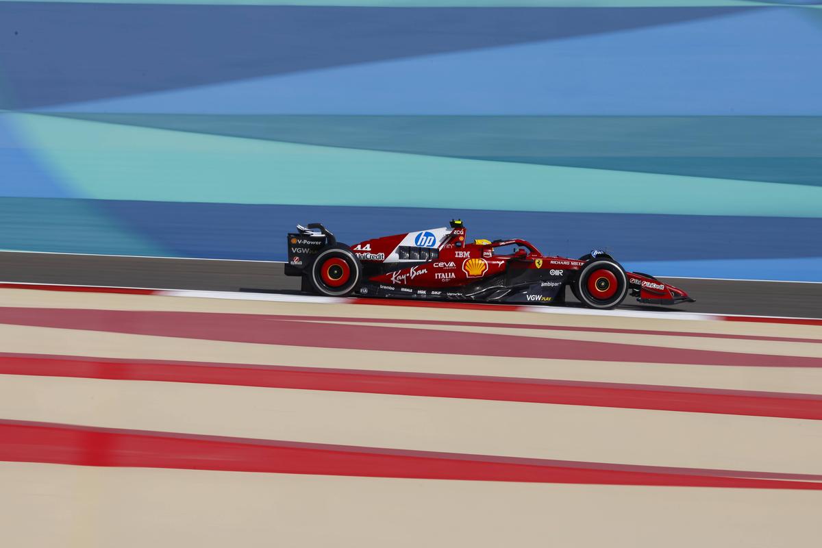 Ferrari, în timpul antrenamentelor libere din Bahrain