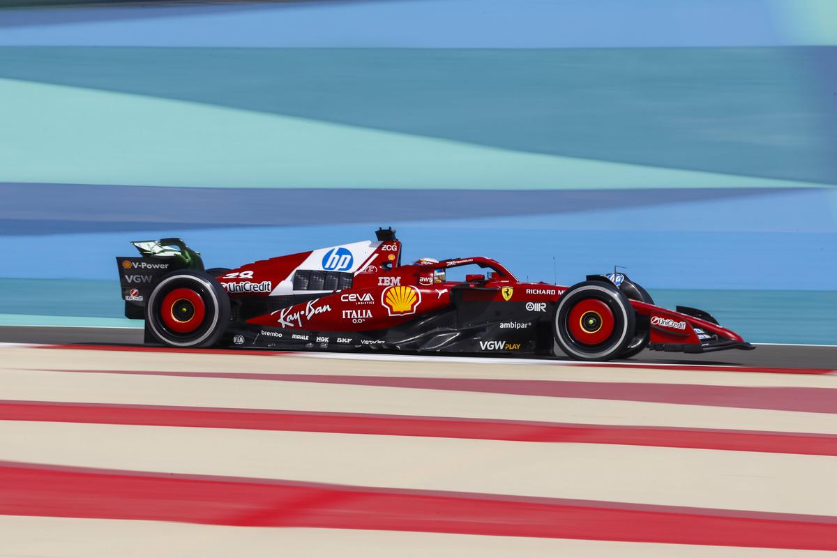 Ferrari, în timpul antrenamentelor libere din Bahrain