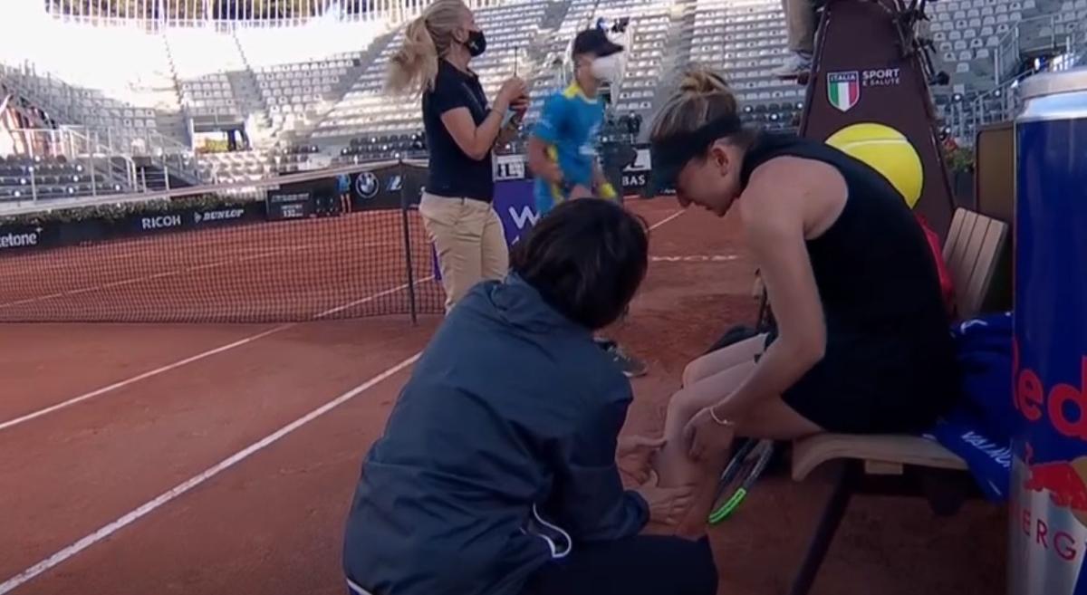 Halep, ABANDON la Roma! În lacrimi după o accidentare dureroasă » Simona a părăsit arena șchiopătând
