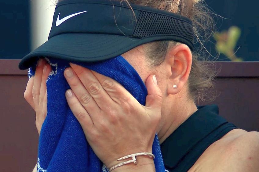 Simona Halep // foto: Captură Digi Sport 2