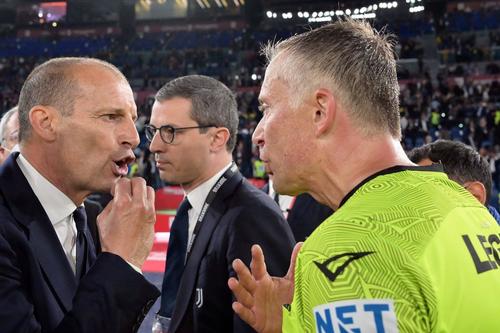 Antrenorul lui Juventus, Massimiliano Allegri, a fost eliminat în finala Cupei Italiei, foto: Imago
