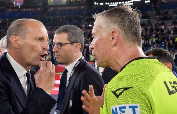 Scandal la Juventus - Inter, Massimiliano Allegri acuză: „Mi-a dat un picior!”