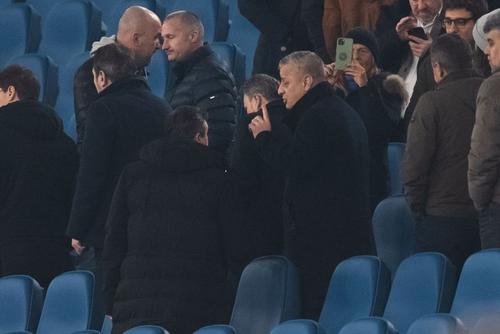 Imagine din arhiva GSP: Varga și Balaj, discuție după Lazio - CFR Cluj 1-0