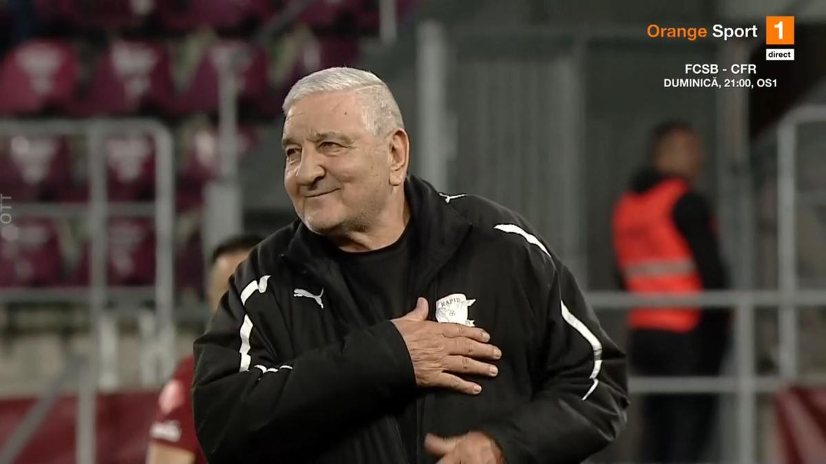 Rică Răducanu și-a reținut cu greu lacrimile » Moment copleșitor în Giulești, înainte de Rapid - Sepsi