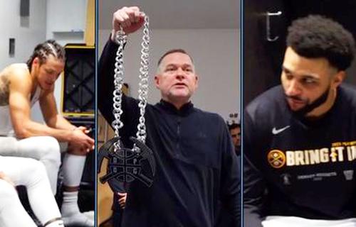 Michael Malone (51 de ani), antrenorul lui Denver Nuggets, a ținut un discurs exemplar în vestiar, imediat după calificarea în finala conferinței de Vest din NBA.
